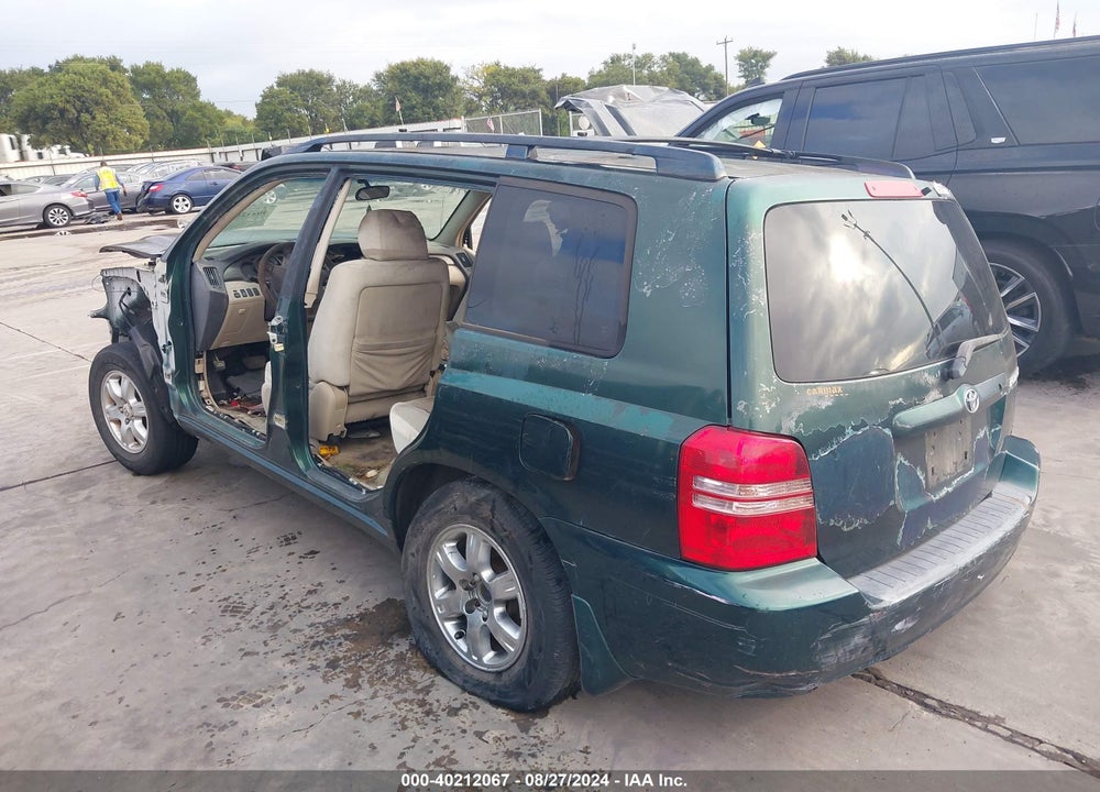 2002 TOYOTA HIGHLANDER V6 VIN: JTEGF21A520069913
