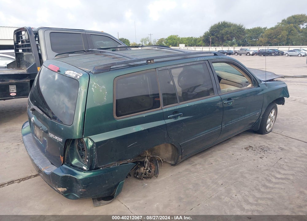 2002 TOYOTA HIGHLANDER V6 VIN: JTEGF21A520069913