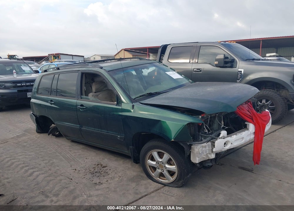2002 TOYOTA HIGHLANDER V6 VIN: JTEGF21A520069913