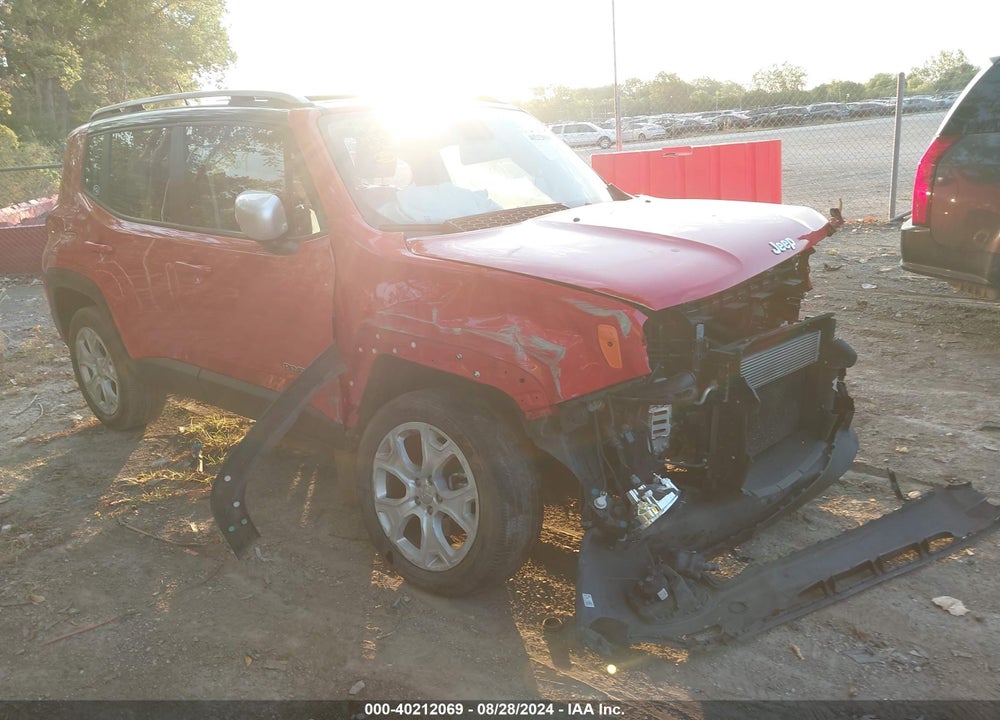 2016 JEEP RENEGADE LIMITED VIN: ZACCJADT5GPC78868