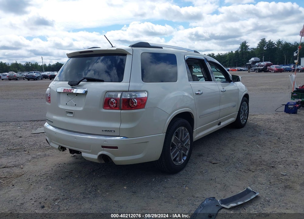 2012 GMC ACADIA DENALI VIN: 1GKKVTED3CJ324649