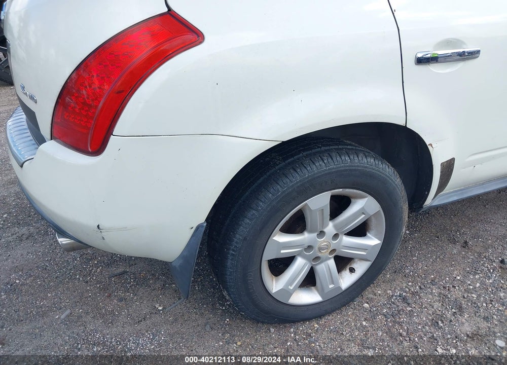 2007 NISSAN MURANO S VIN: JN8AZ08W57W618574