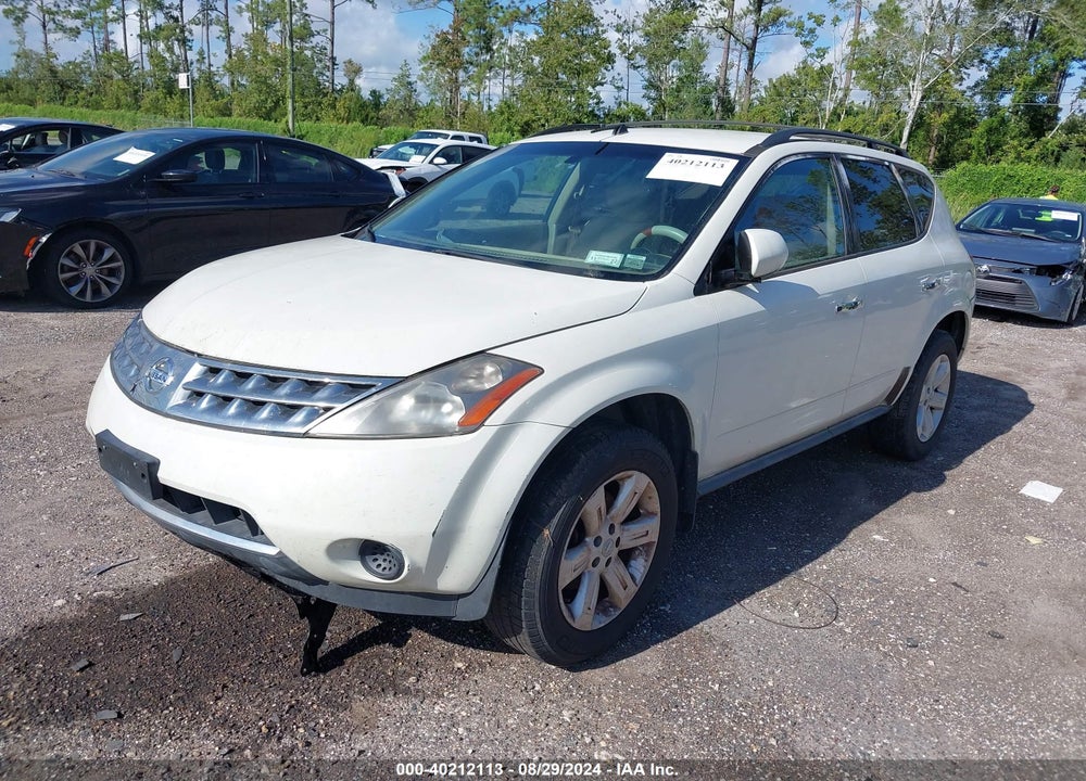 2007 NISSAN MURANO S VIN: JN8AZ08W57W618574