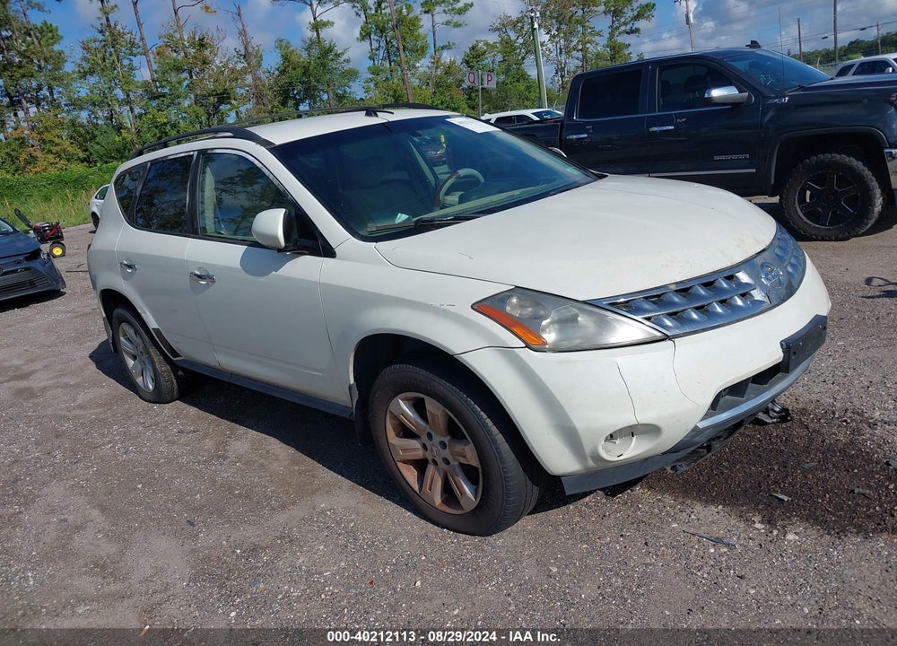 2007 NISSAN MURANO S VIN: JN8AZ08W57W618574