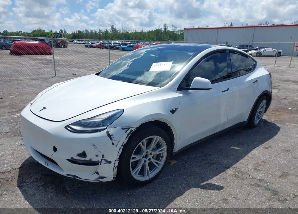 2021 TESLA MODEL Y STANDARD RANGE REAR-WHEEL DRIVE VIN: 5YJYGDED2MF103364