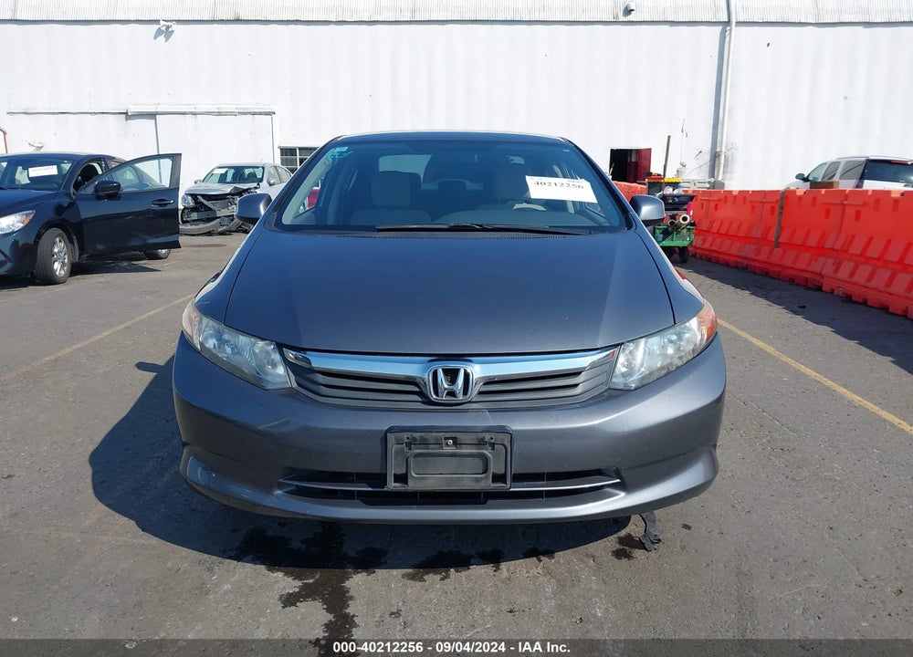 2012 HONDA CIVIC LX VIN: 19XFB2F51CE372364