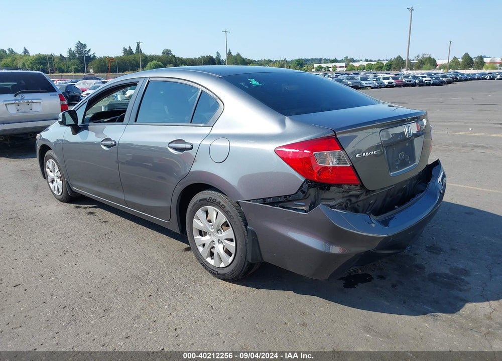 2012 HONDA CIVIC LX VIN: 19XFB2F51CE372364