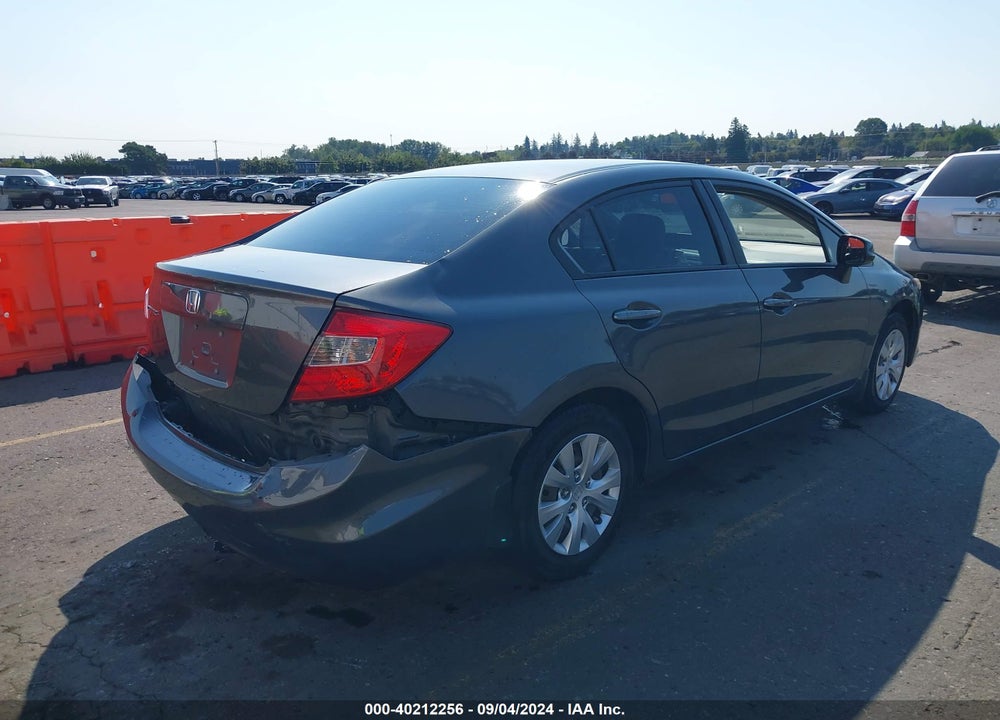 2012 HONDA CIVIC LX VIN: 19XFB2F51CE372364