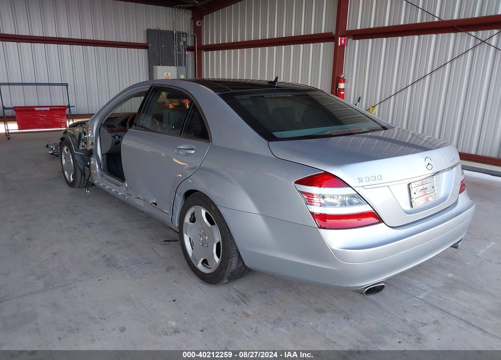2007 MERCEDES-BENZ S 600 VIN: WDDNG76X87A109847