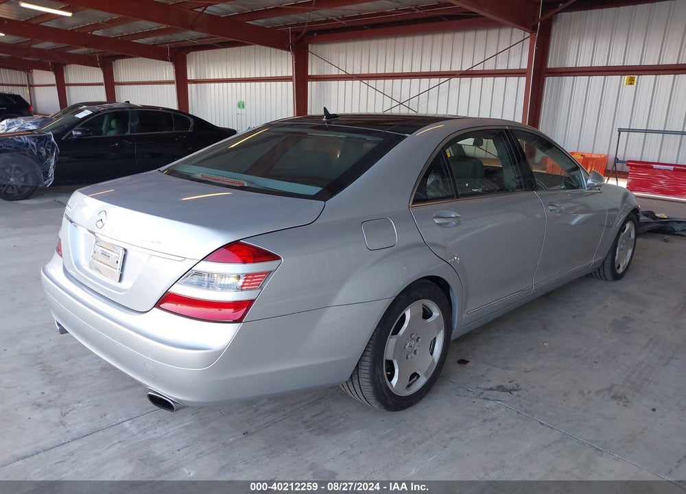 2007 MERCEDES-BENZ S 600 VIN: WDDNG76X87A109847