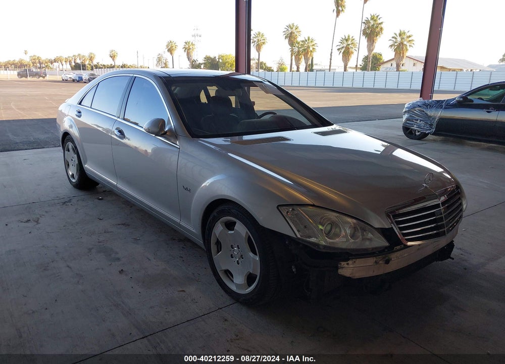 2007 MERCEDES-BENZ S 600 VIN: WDDNG76X87A109847