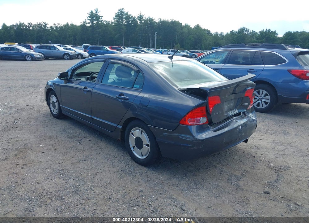 2008 HONDA CIVIC HYBRID VIN: JHMFA36218S018507