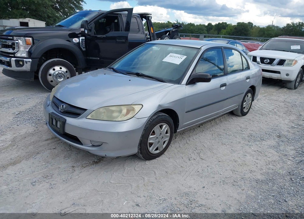 2005 HONDA CIVIC VP VIN: 2HGES16385H547657