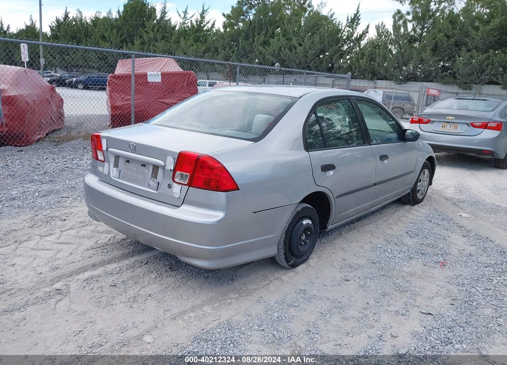 2005 HONDA CIVIC VP VIN: 2HGES16385H547657