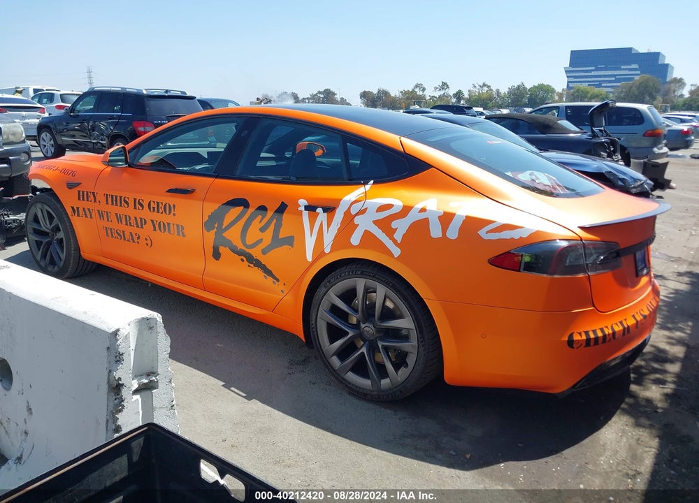 2021 TESLA MODEL S PLAID TRI MOTOR ALL-WHEEL DRIVE VIN: 5YJSA1E67MF445531