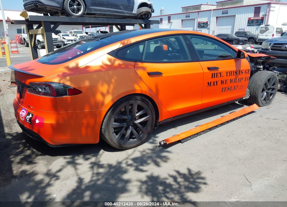2021 TESLA MODEL S PLAID TRI MOTOR ALL-WHEEL DRIVE VIN: 5YJSA1E67MF445531