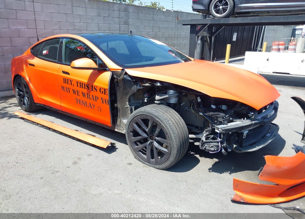 2021 TESLA MODEL S PLAID TRI MOTOR ALL-WHEEL DRIVE VIN: 5YJSA1E67MF445531