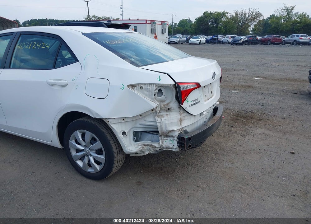 2016 TOYOTA COROLLA LE VIN: 2T1BURHE3GC504236