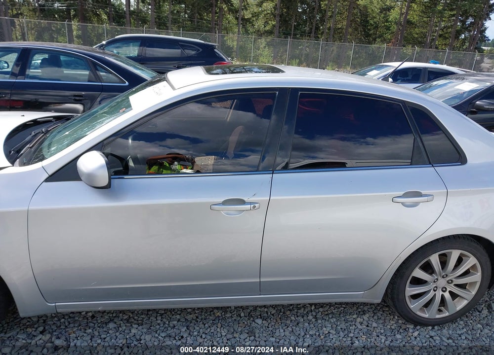 2009 SUBARU IMPREZA 2.5GT VIN: JF1GE74619H516430