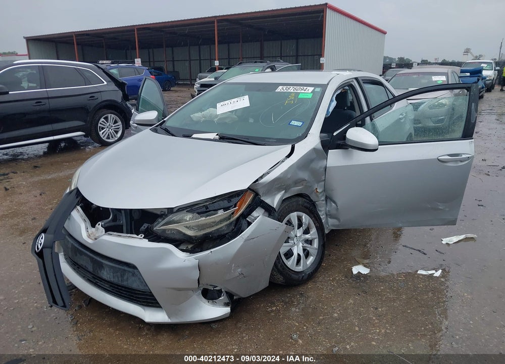 2016 TOYOTA COROLLA L VIN: 5YFBURHE3GP566235