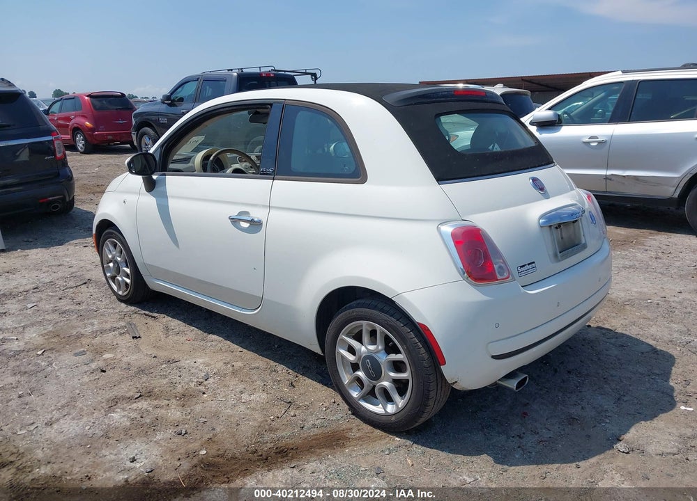 2013 FIAT 500C VIN: 3C3CFFDR0DT714540