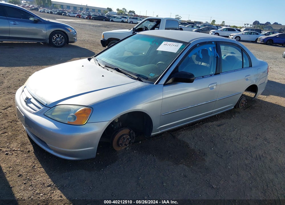 2002 HONDA CIVIC LX VIN: 2HGES16682H584505