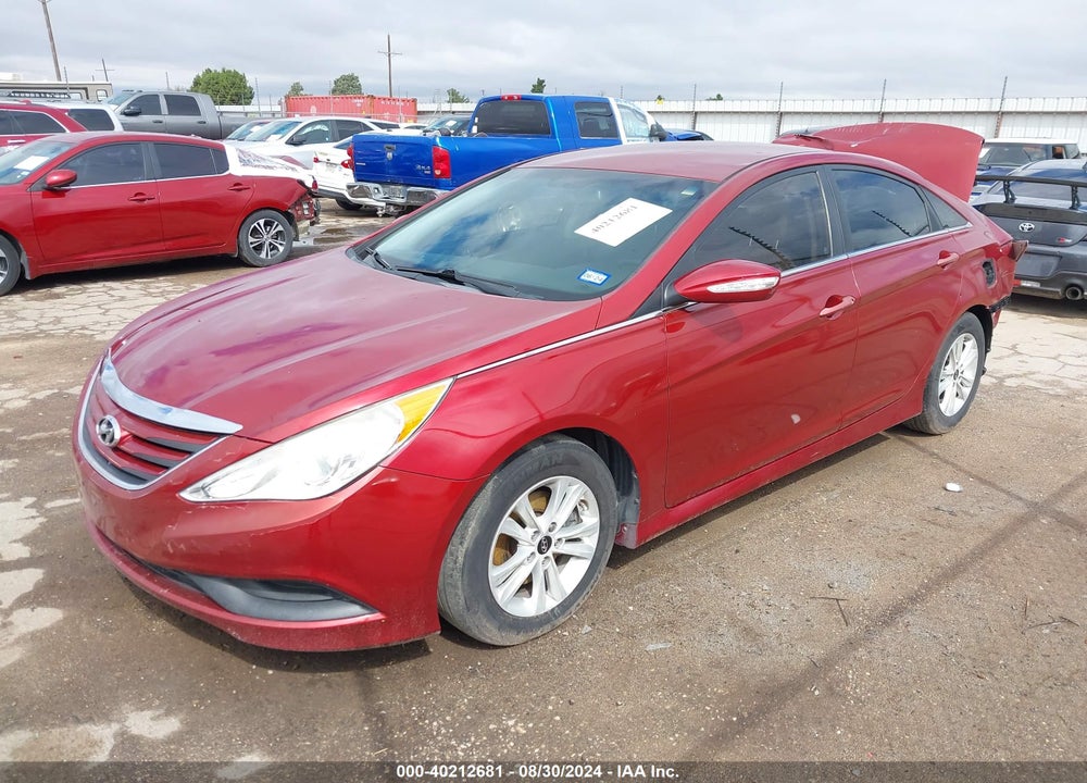 2014 HYUNDAI SONATA GLS VIN: 5NPEB4AC9EH859453