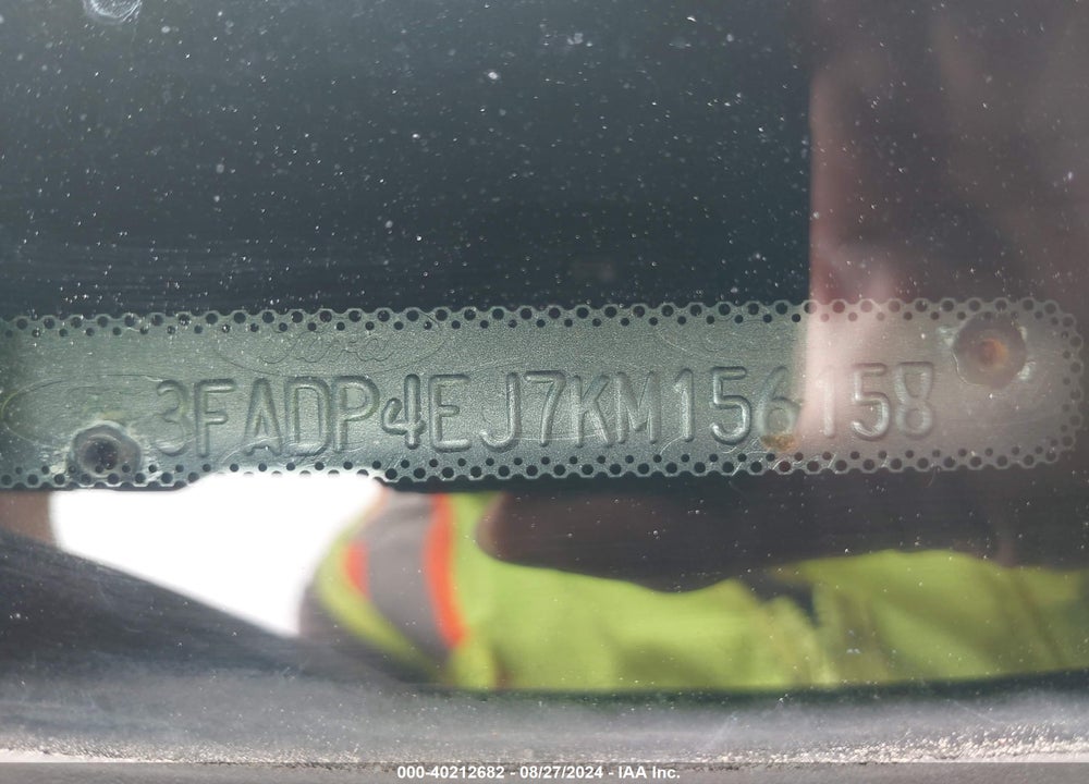 2019 FORD FIESTA SE VIN: 3FADP4EJ7KM156158