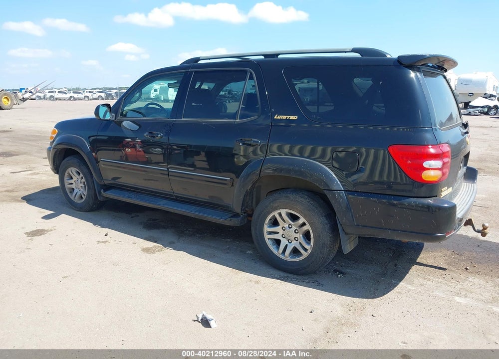 2003 TOYOTA SEQUOIA LIMITED VIN: 5TDBT48A33S184761
