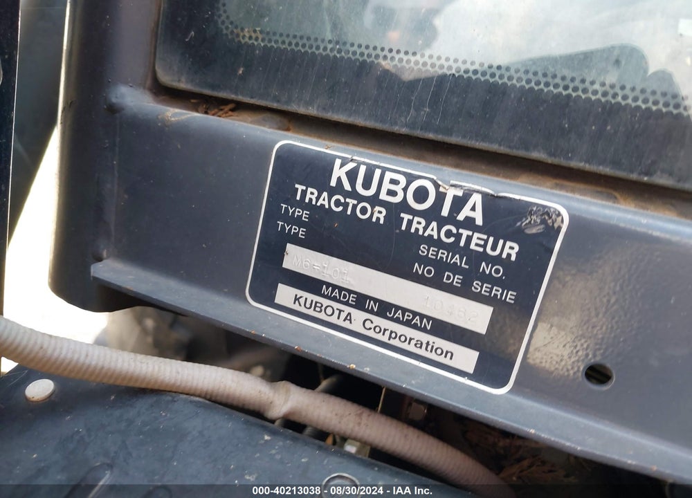 2008 KUBOTA M6-101DTC-F TRACTOR VIN: 10462