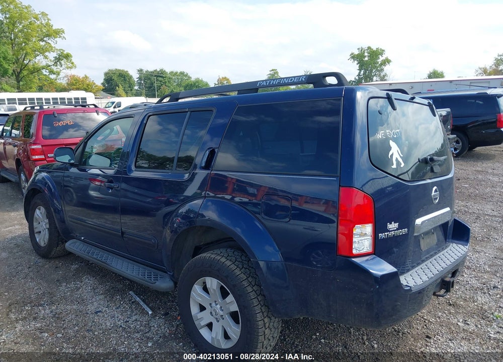 2006 NISSAN PATHFINDER LE VIN: 5N1AR18W96C630613