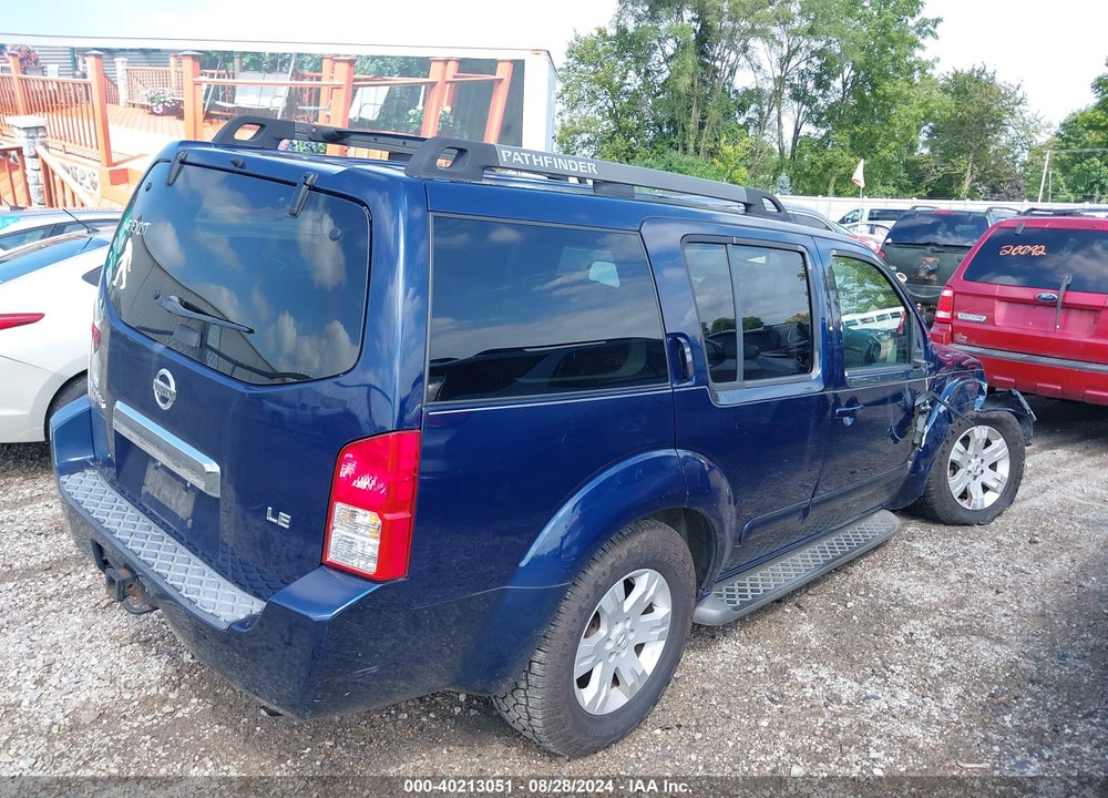 2006 NISSAN PATHFINDER LE VIN: 5N1AR18W96C630613