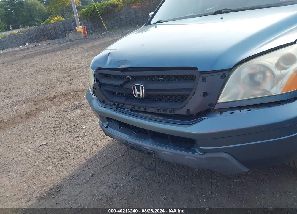 2005 HONDA PILOT EX-L VIN: 5FNYF18595B054784