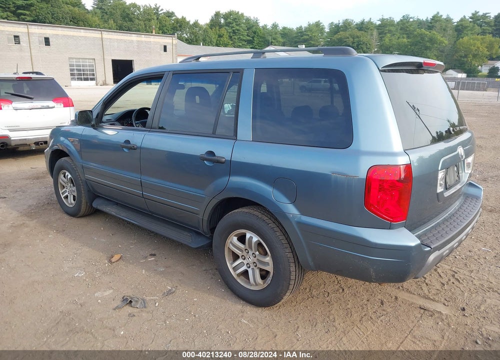 2005 HONDA PILOT EX-L VIN: 5FNYF18595B054784