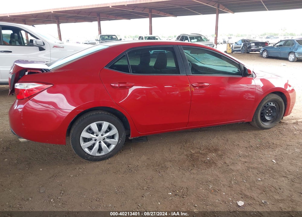 2016 TOYOTA COROLLA LE VIN: 2T1BURHE6GC654177