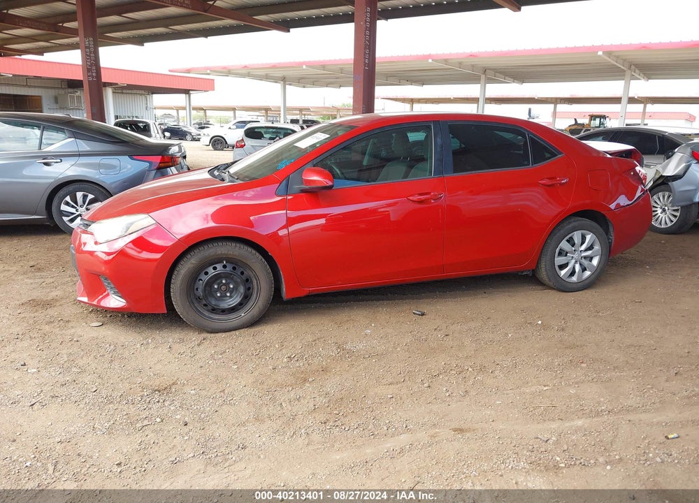 2016 TOYOTA COROLLA LE VIN: 2T1BURHE6GC654177