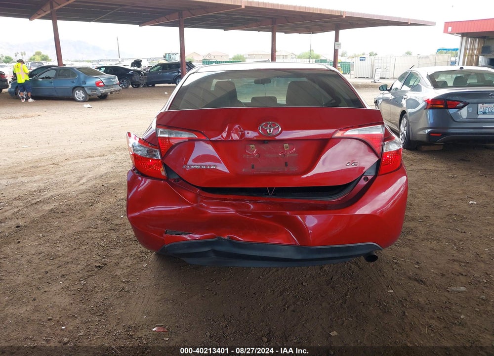 2016 TOYOTA COROLLA LE VIN: 2T1BURHE6GC654177