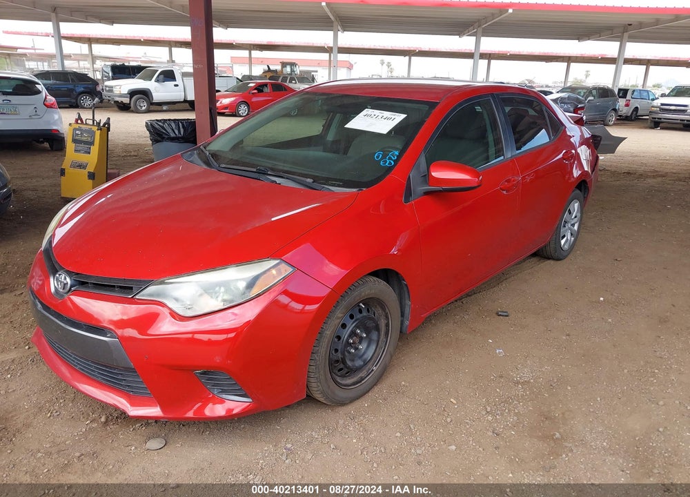 2016 TOYOTA COROLLA LE VIN: 2T1BURHE6GC654177