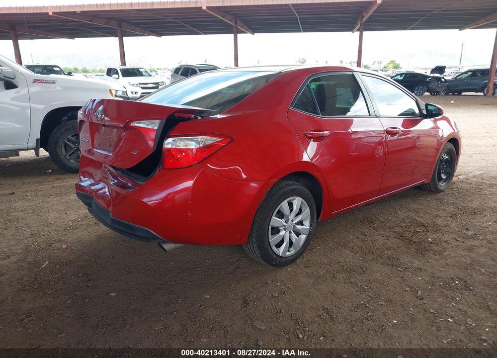 2016 TOYOTA COROLLA LE VIN: 2T1BURHE6GC654177