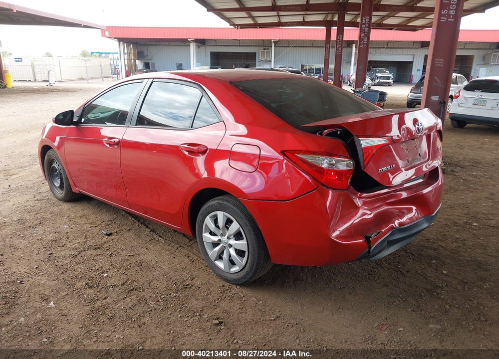 2016 TOYOTA COROLLA LE VIN: 2T1BURHE6GC654177