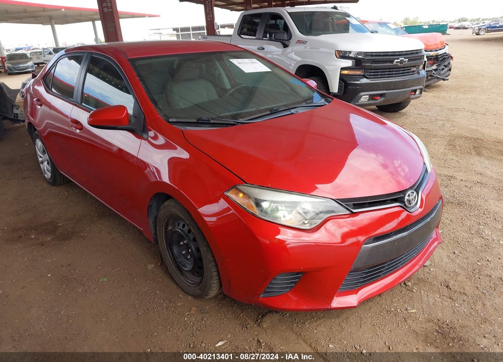 2016 TOYOTA COROLLA LE VIN: 2T1BURHE6GC654177