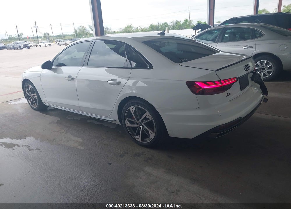 2024 AUDI A4 PREMIUM PLUS 45 TFSI S LINE QUATTRO S TRONIC VIN: WAUEAAF49RN007318