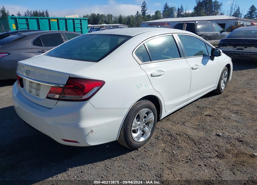 2014 HONDA CIVIC LX VIN: 19XFB2F51EE238666