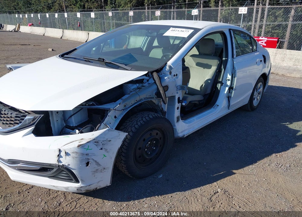 2014 HONDA CIVIC LX VIN: 19XFB2F51EE238666