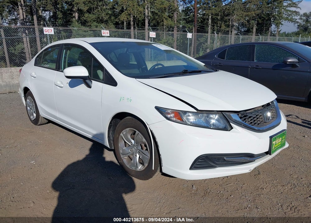 2014 HONDA CIVIC LX VIN: 19XFB2F51EE238666