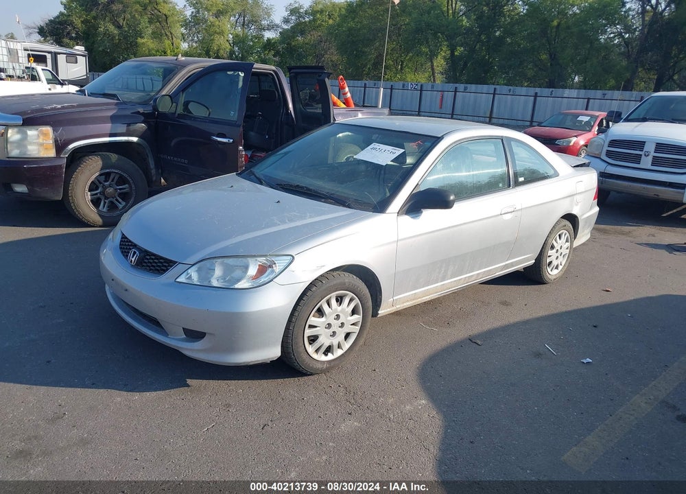 2004 HONDA CIVIC LX VIN: 1HGEM22514L011058