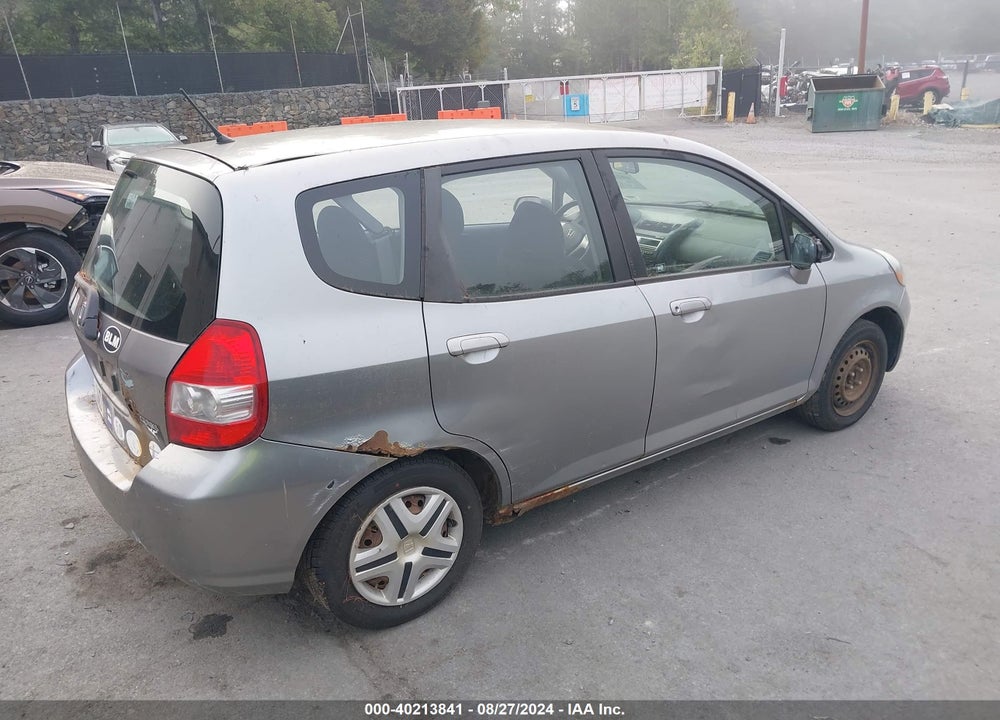 2007 HONDA FIT VIN: JHMGD37417S036967