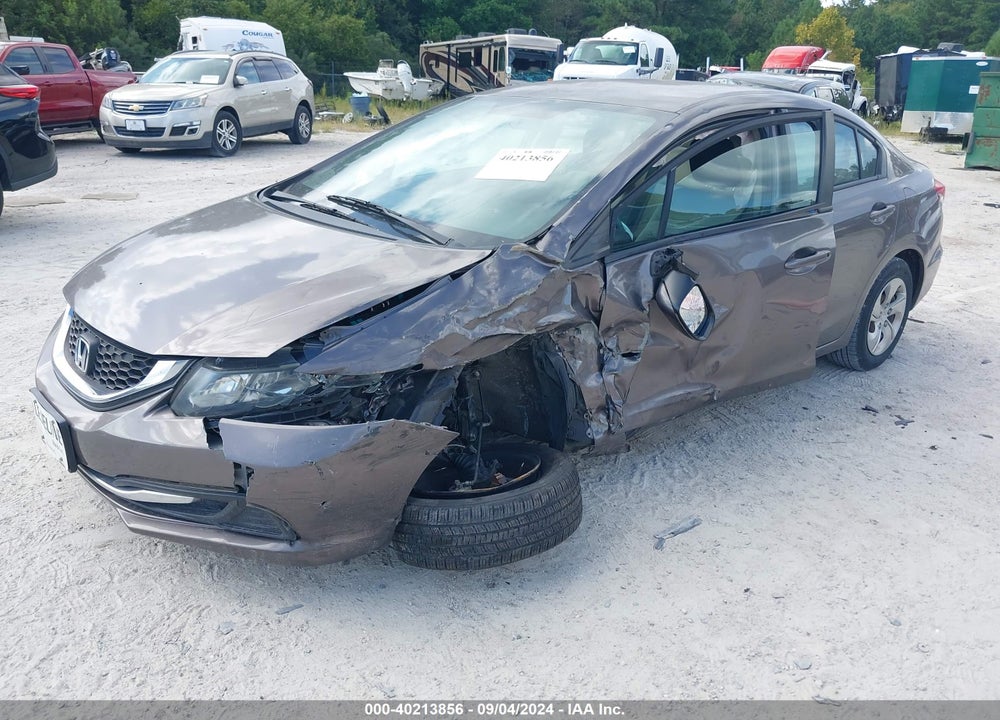 2014 HONDA CIVIC VIN: 19XFB2F50EE075590