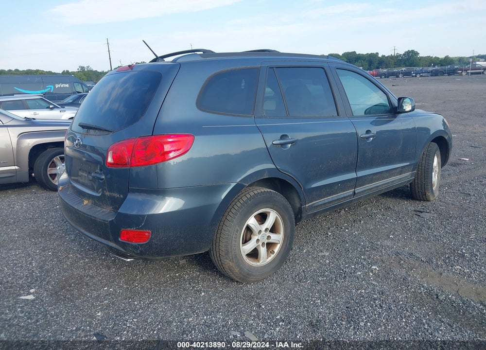 2007 HYUNDAI SANTA FE GLS VIN: 5NMSG13D17H019787