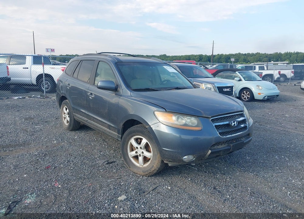 2007 HYUNDAI SANTA FE GLS VIN: 5NMSG13D17H019787